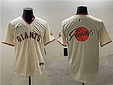 Men's San Francisco Giants Cream Team Big Logo Limited Stitched Jersey,baseball caps,new era cap wholesale,wholesale hats